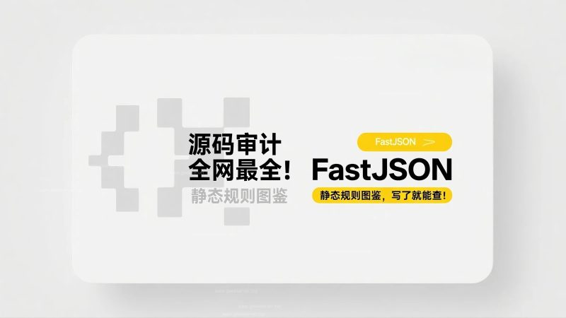 全网最全！FastJSON 静态规则图鉴，写了就能查！-极客星球