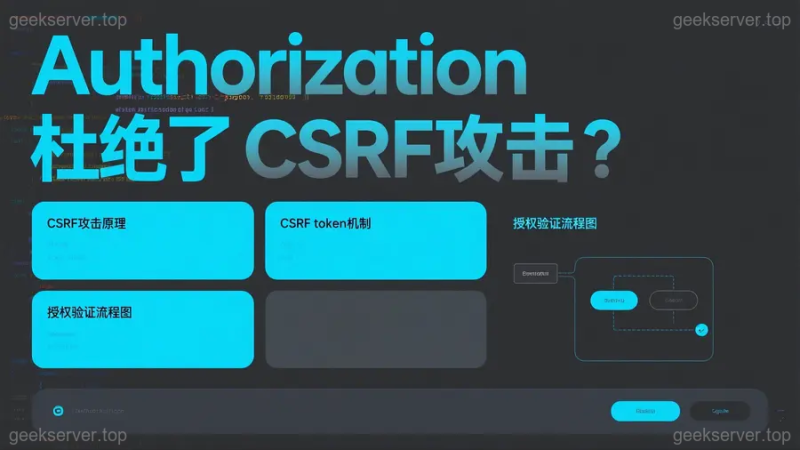 Authorization 真能杜绝 CSRF？红队视角下的真相与攻防博弈-极客星球